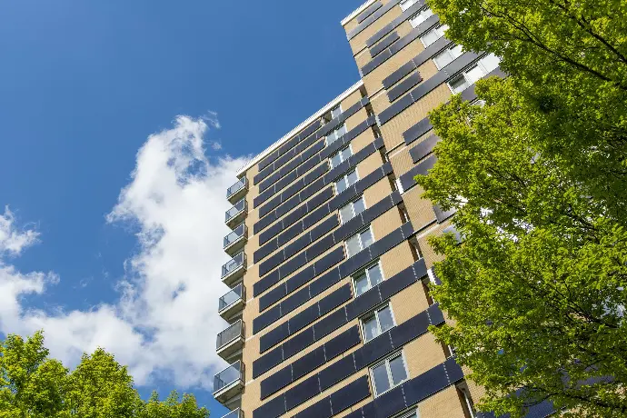 intégration solaire sur un batiment